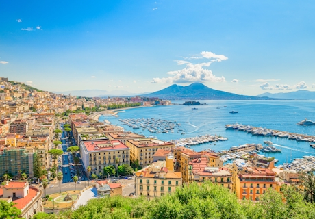 Vista a la bahía de Nápoles